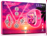 ساعت هوشمند JSYES مدل L6Mini Serie11 مجموعه هدیه صورتی