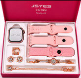 ساعت هوشمند JSYES مدل L6Mini Serie11 مجموعه هدیه صورتی