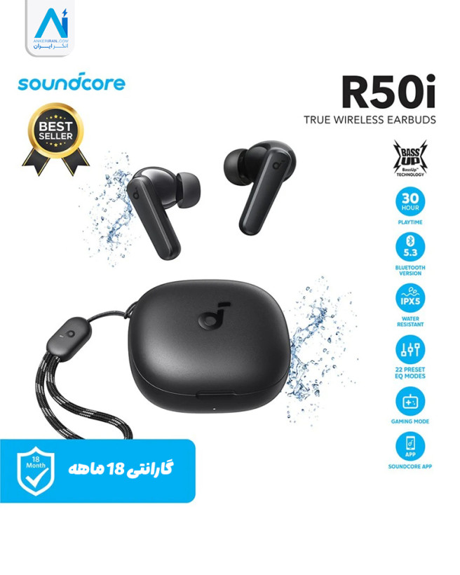 هندزفری بلوتوثی | Anker R50i | Orginal| متصل به اپلیکیشن | ۱۸ ماه گارانتی