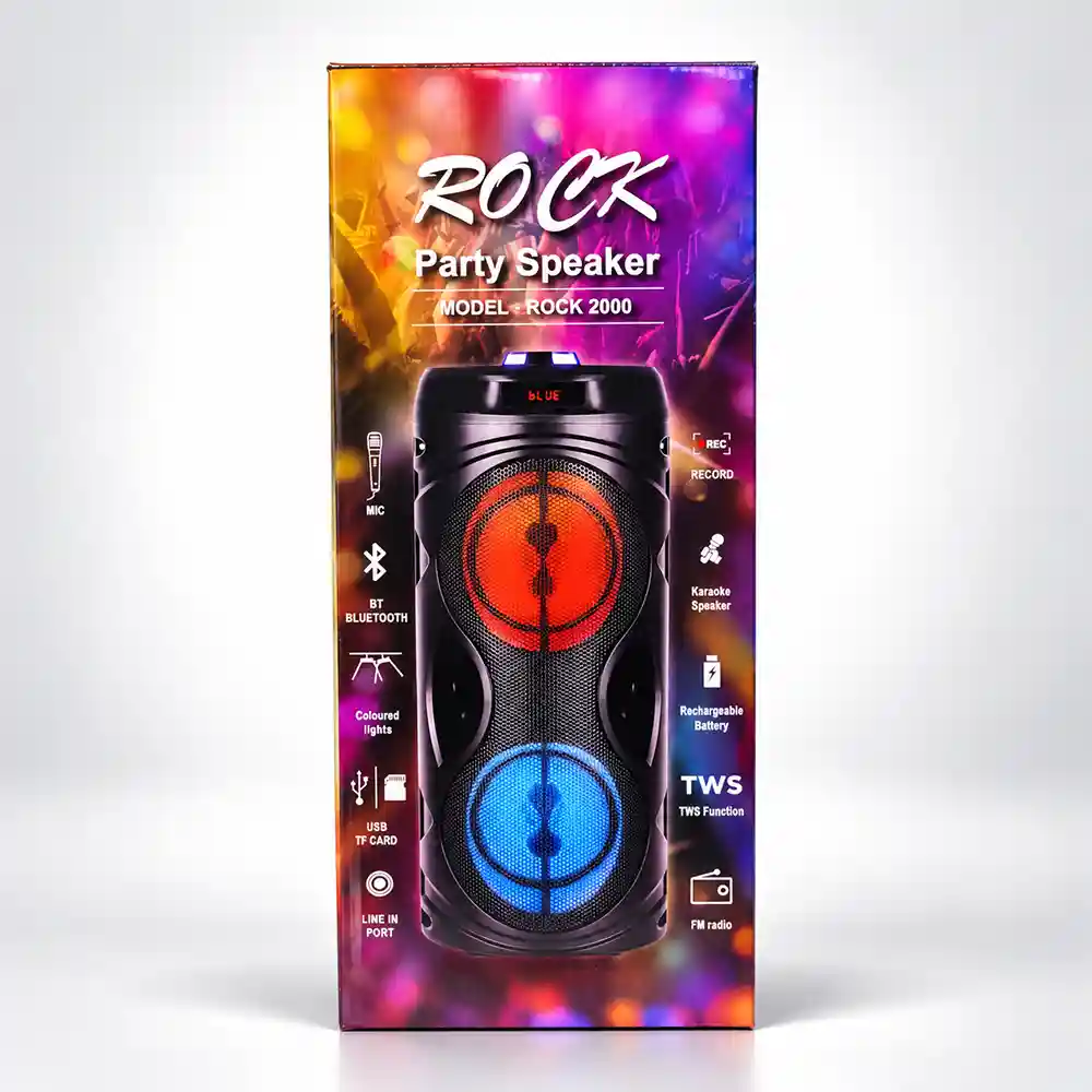 اسپیکر بلوتوثی پارتی باکس ROCK مدل ROCK2000